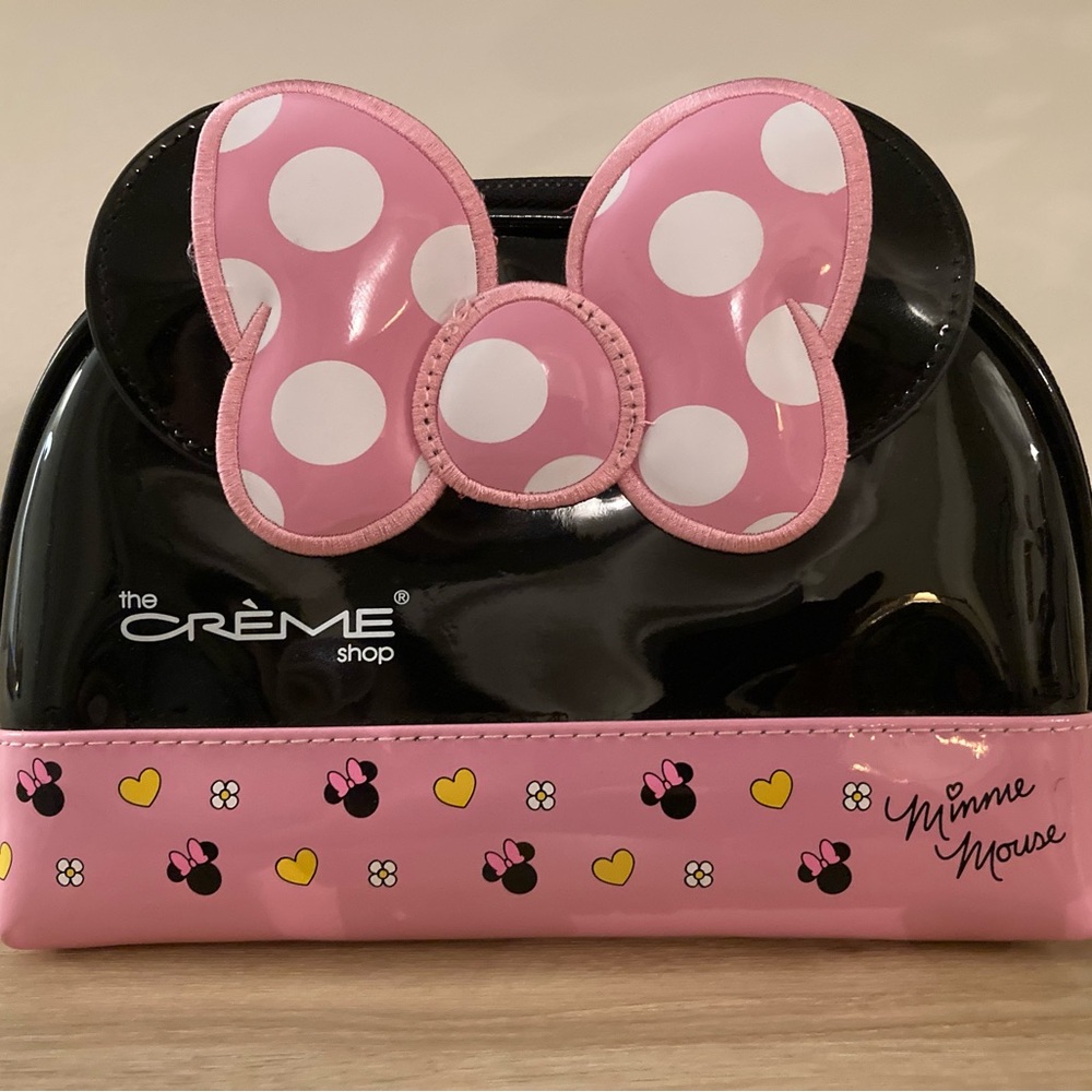 The Crème Shop x Disney Minnie Mouse Pink Travel Makeup Pouch